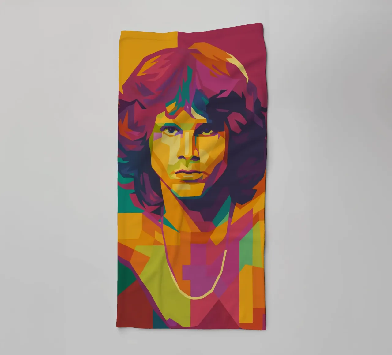 jim morison retro pop art wpap asciugamano da bagno da aiswa