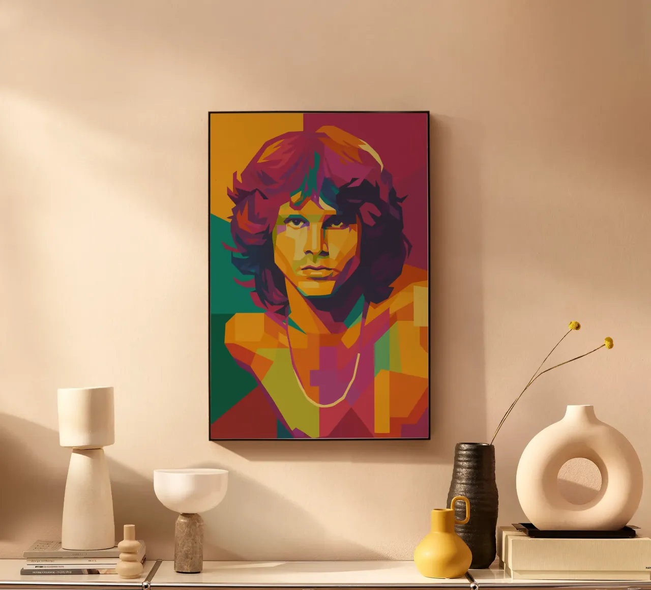 jim morison retro pop art wpap plexiglass da aiswa