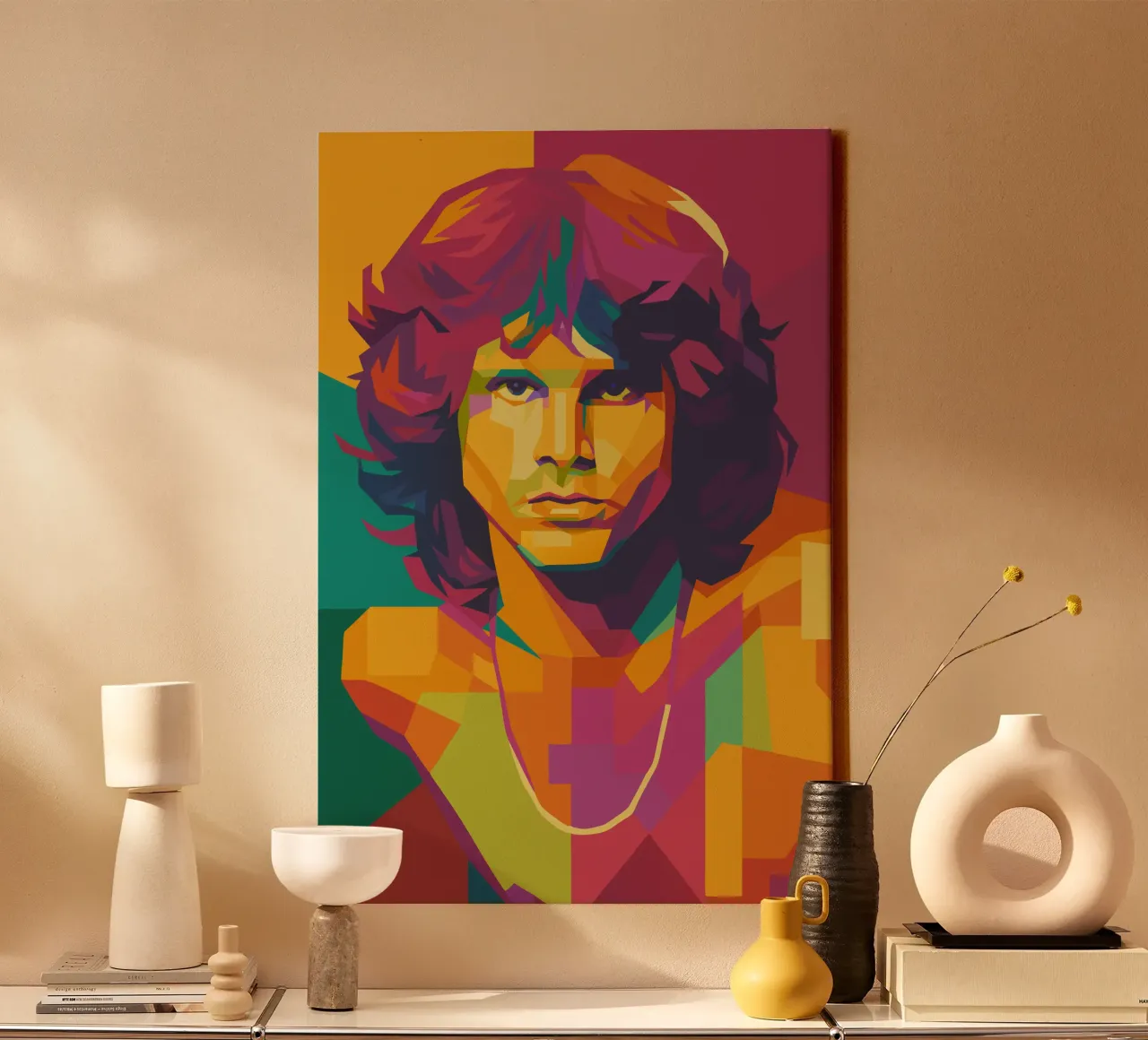 jim morison retro pop art wpap canvas by aiswa
