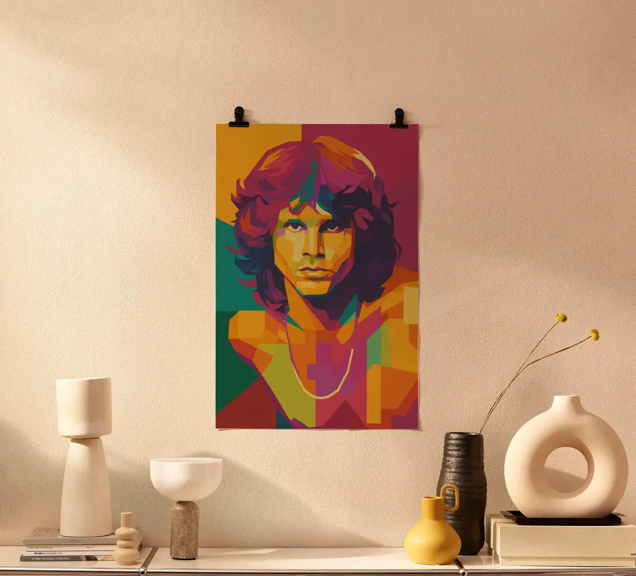 jim morison retro pop art wpap poster da aiswa