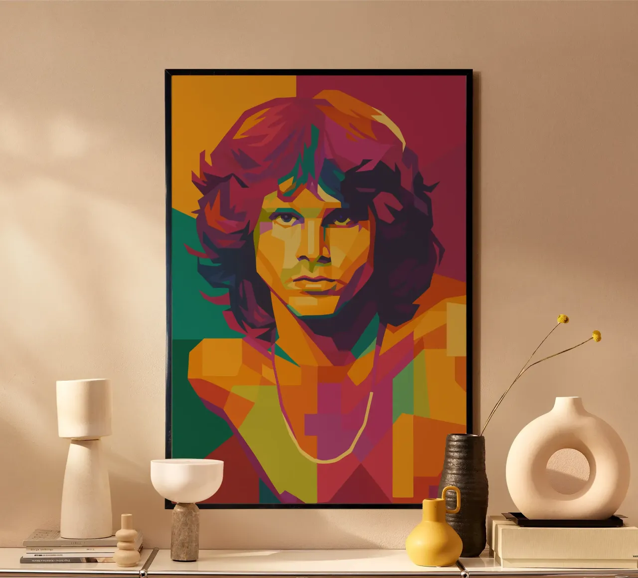 jim morison retro pop art wpap poster da aiswa