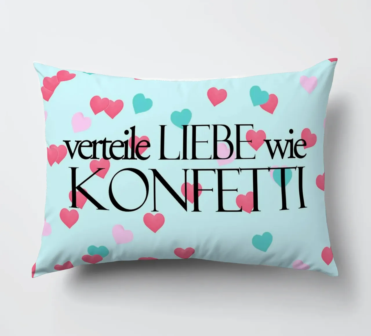 Verteile Liebe wie Konfetti cuscino da anna-liebt