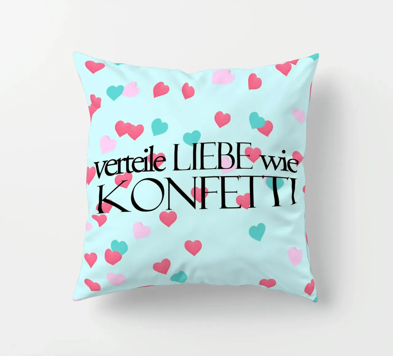 Verteile Liebe wie Konfetti cuscino da anna-liebt