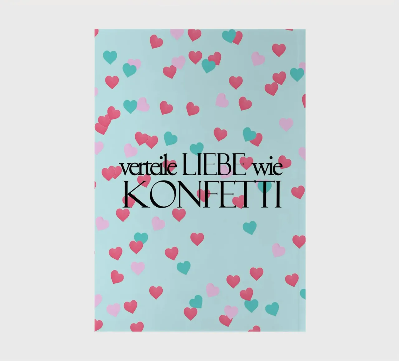 Verteile Liebe wie Konfetti notebook by anna-liebt