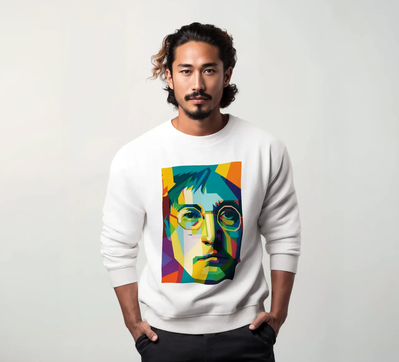 john lennon retro pop art wpap sudadera de aiswa