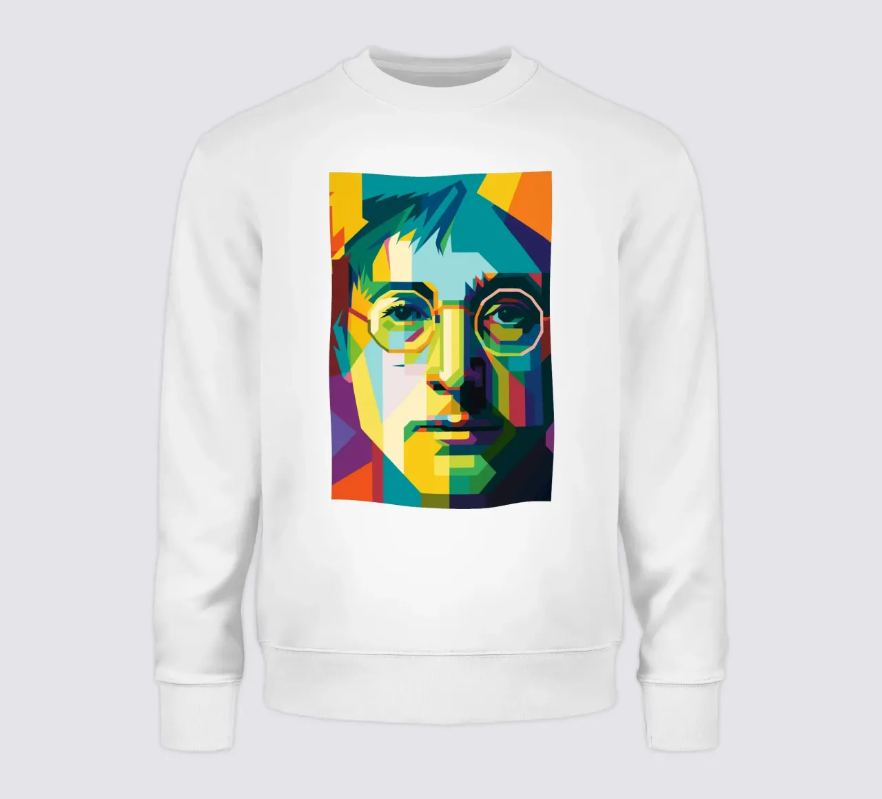 john lennon retro pop art wpap felpa da aiswa