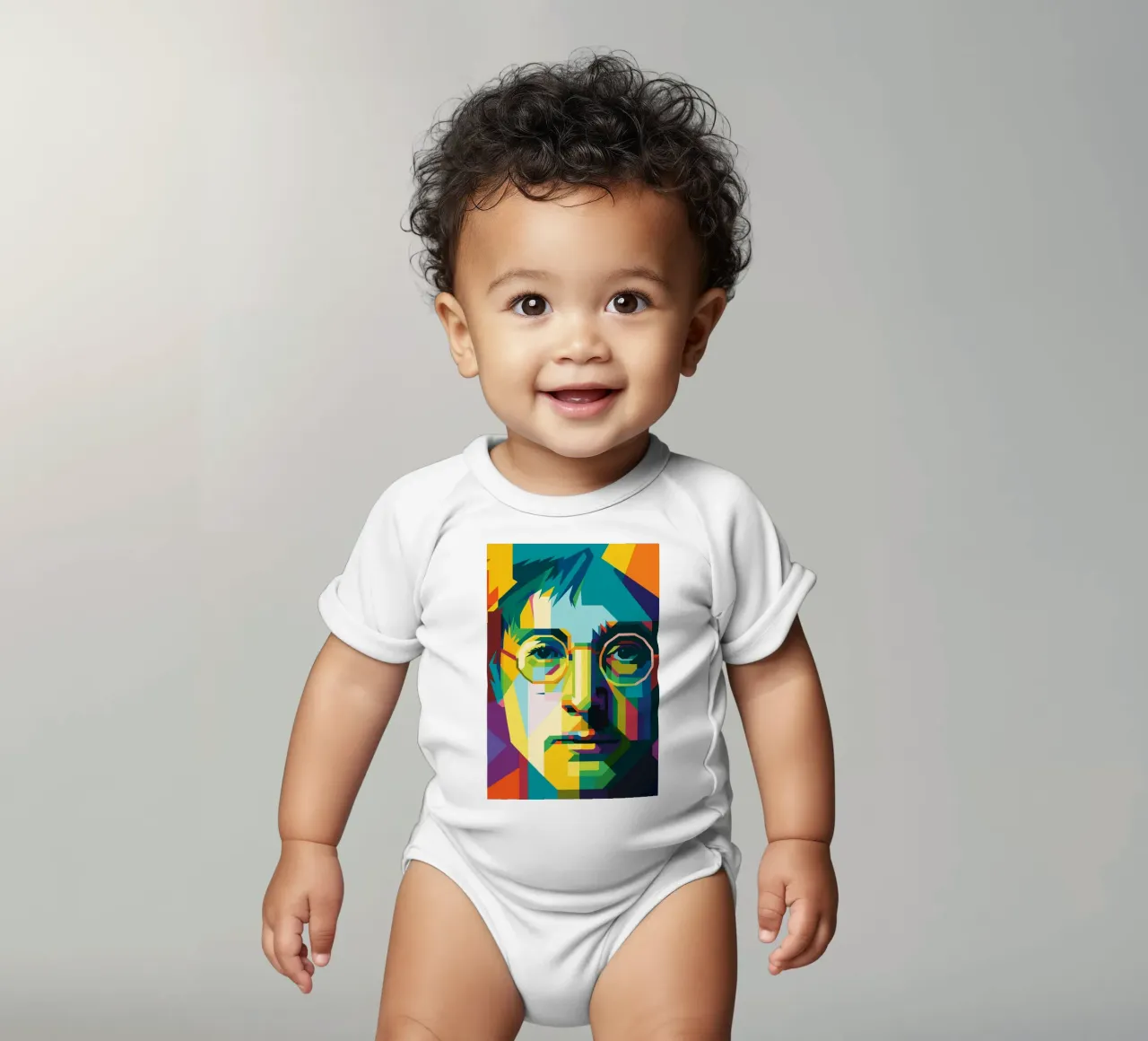john lennon retro pop art wpap body neonato maniche corte da aiswa