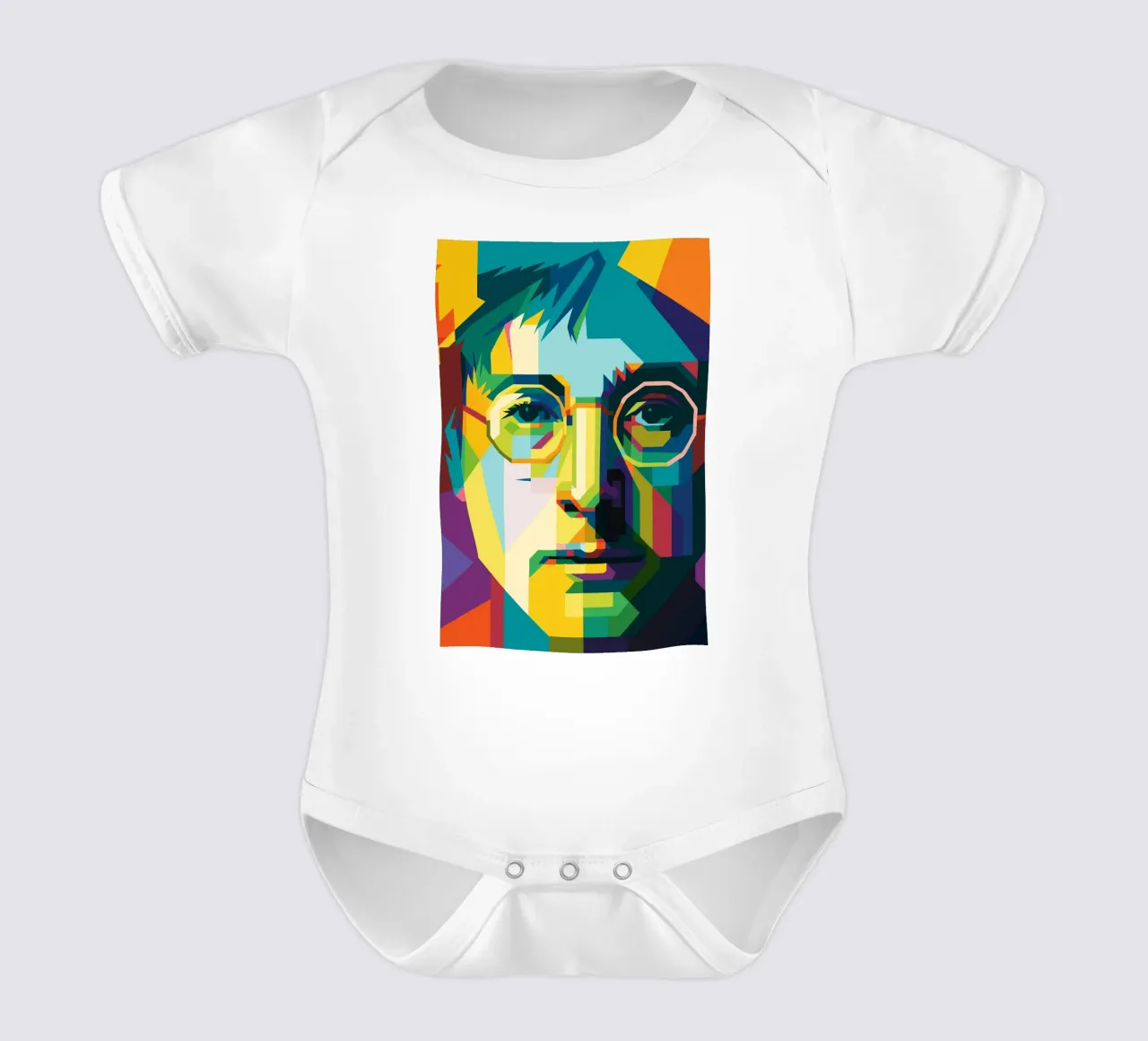 john lennon retro pop art wpap body neonato maniche corte da aiswa