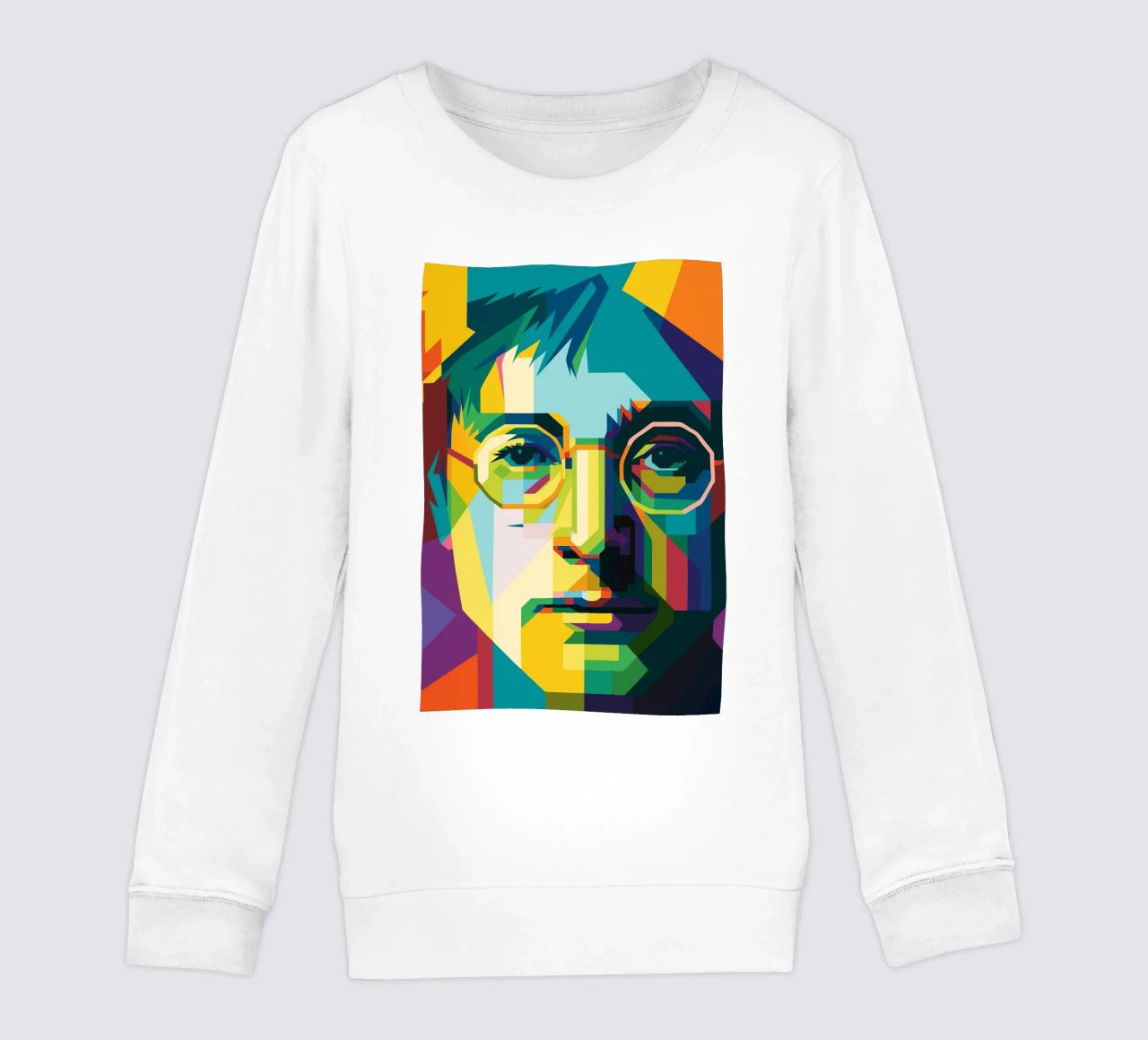john lennon retro pop art wpap felpa bambino da aiswa