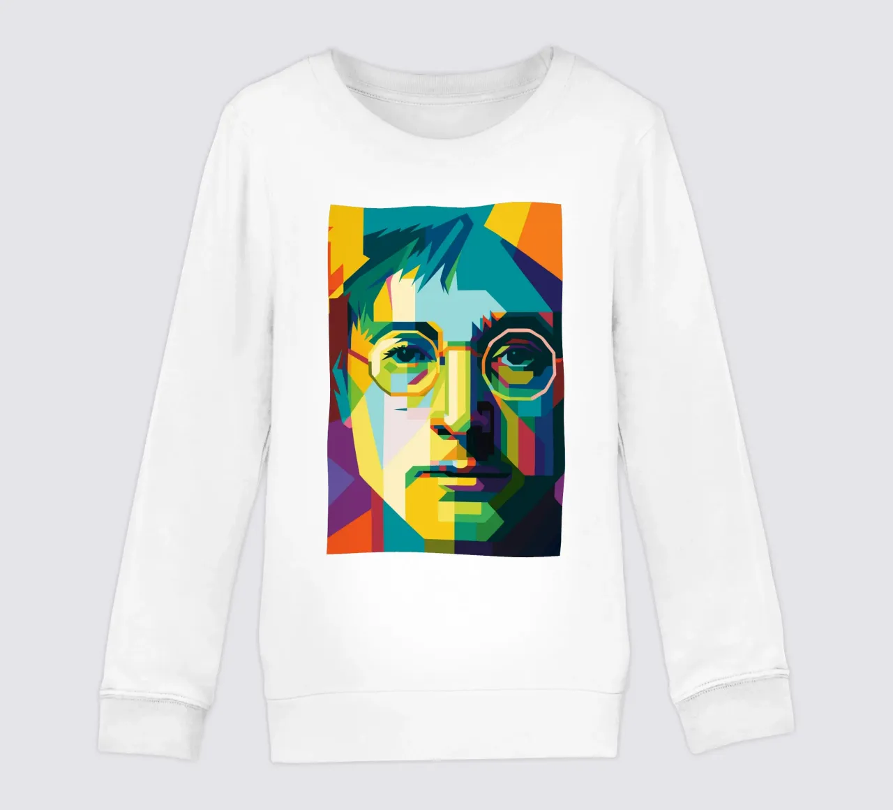 john lennon retro pop art wpap felpa bambino da aiswa