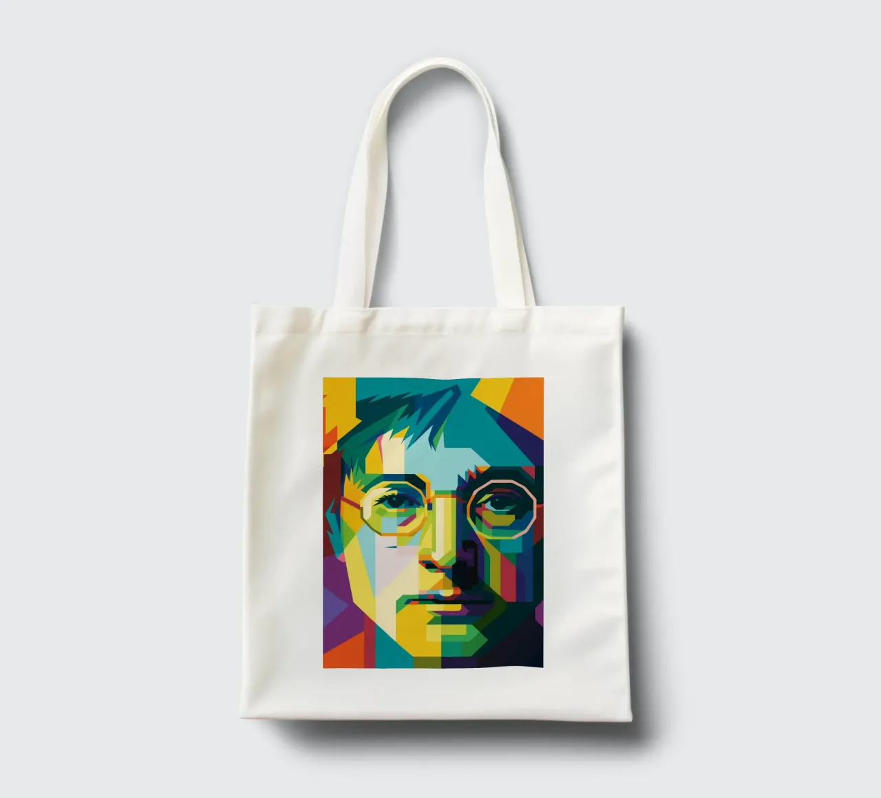 john lennon retro pop art wpap borsa in juta da aiswa