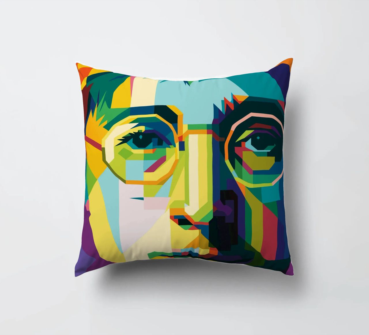 john lennon retro pop art wpap cuscino da aiswa