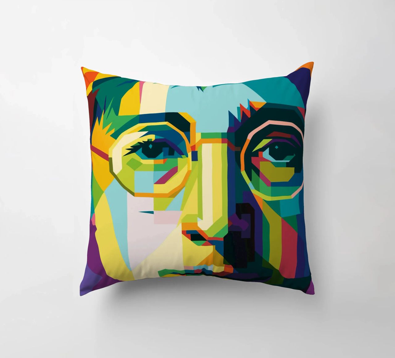 john lennon retro pop art wpap cuscino da aiswa