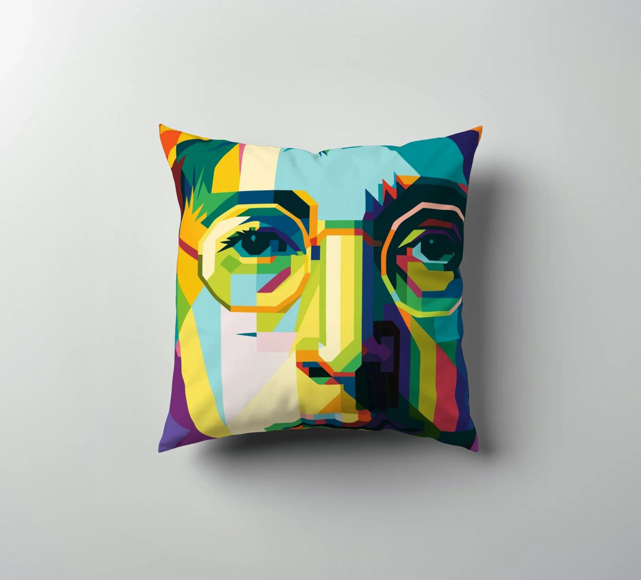 john lennon retro pop art wpap cuscino da aiswa