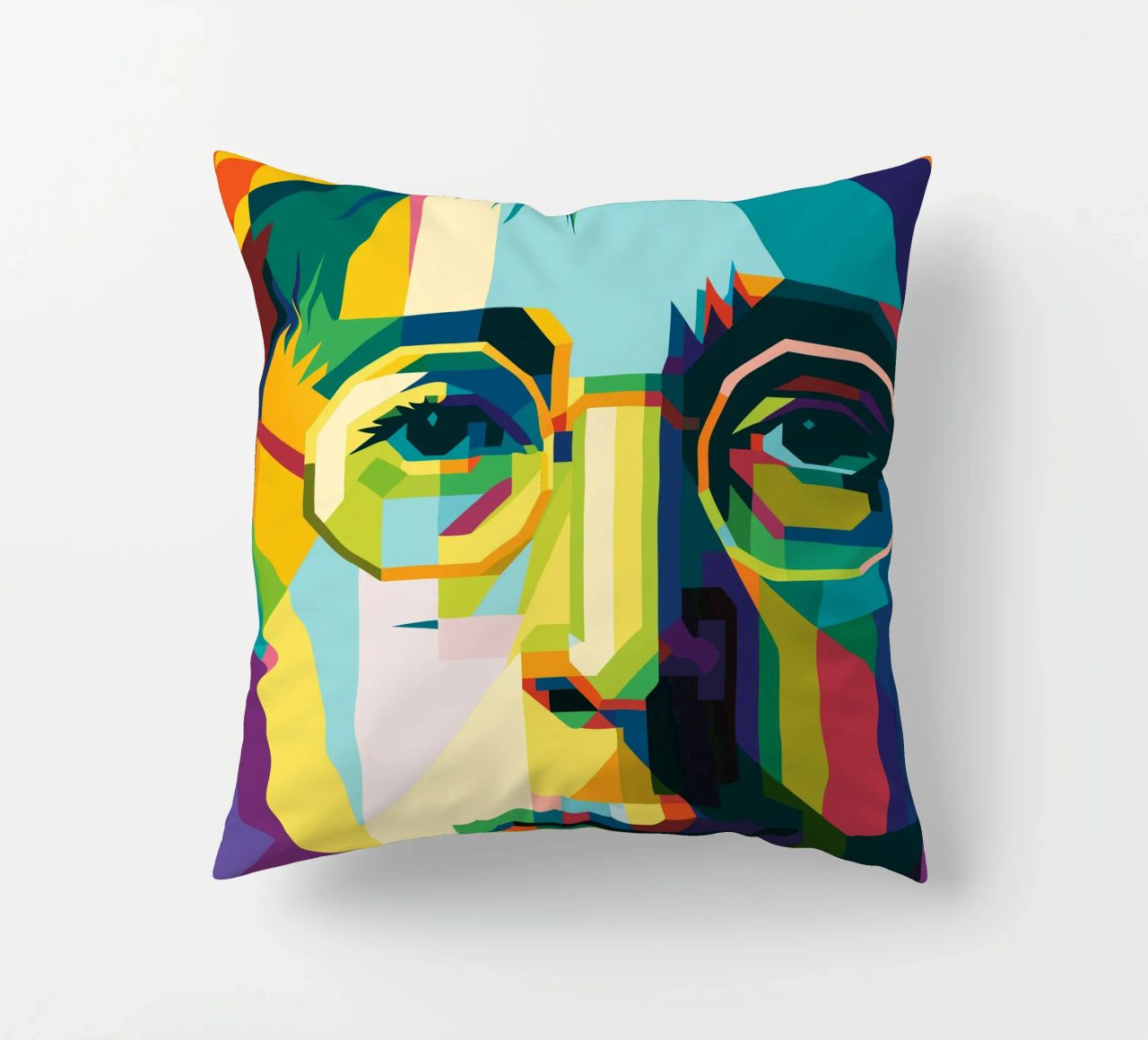 john lennon retro pop art wpap cuscino da aiswa