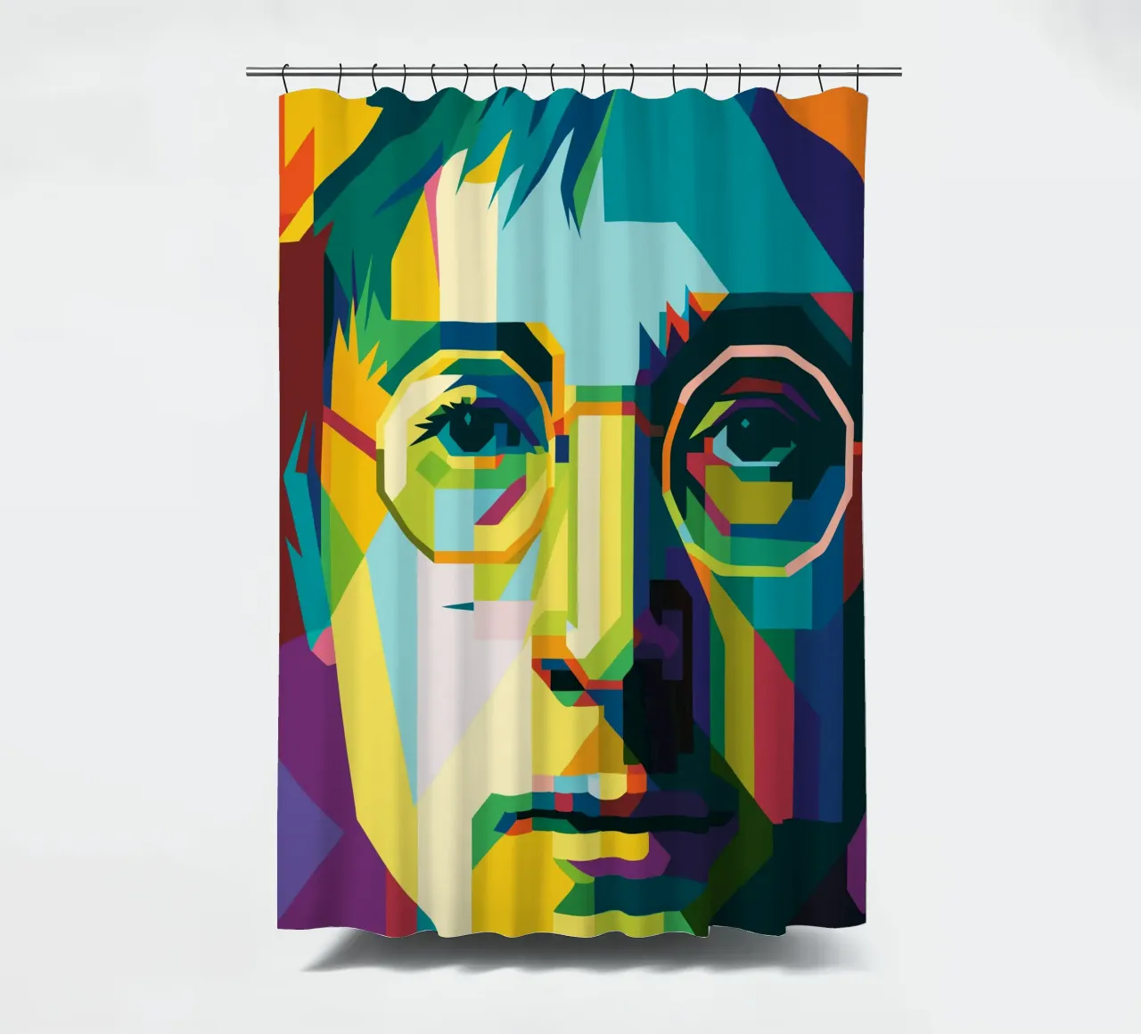 john lennon retro pop art wpap tenda da doccia da aiswa