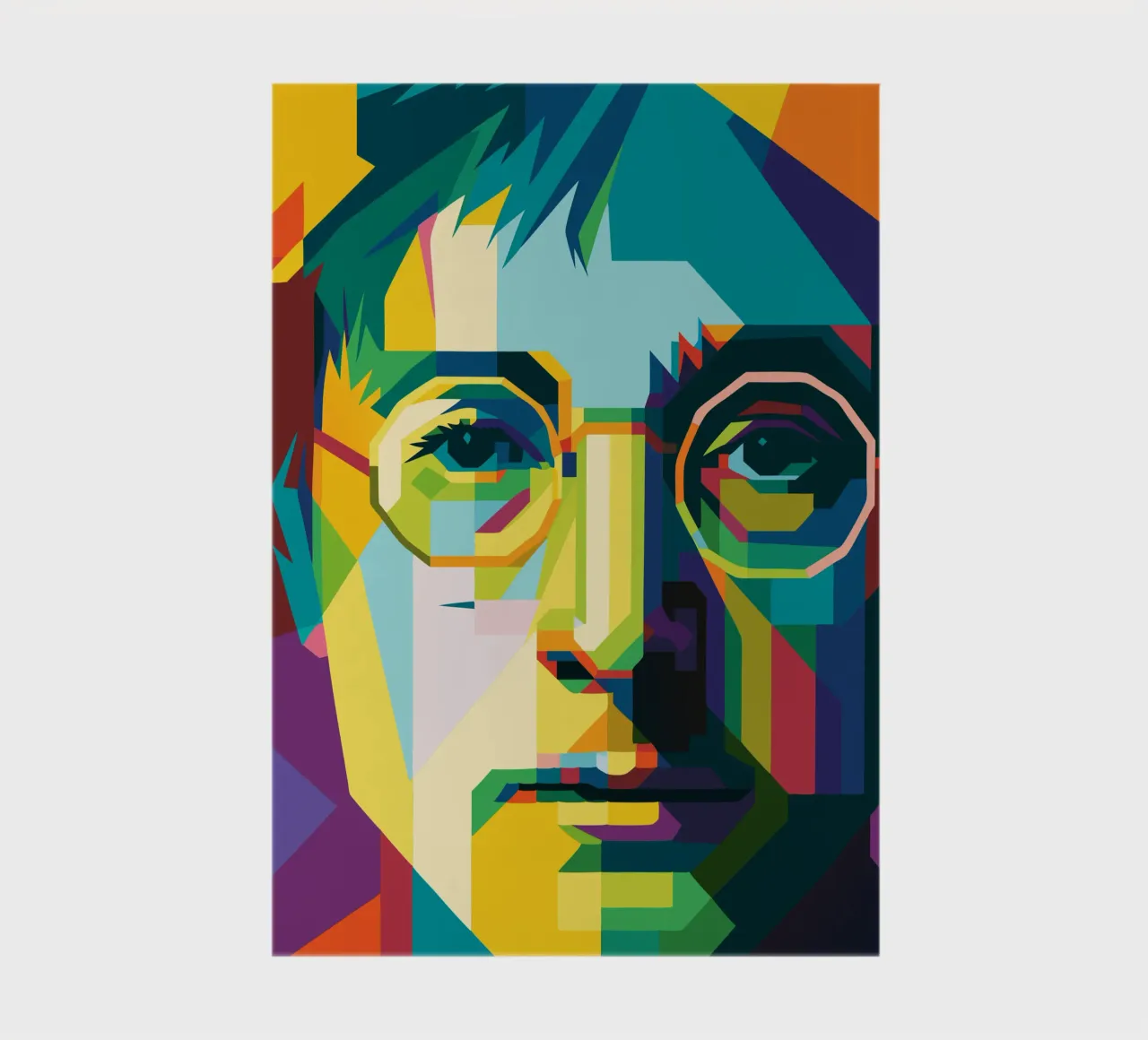 john lennon retro pop art wpap notebook by aiswa