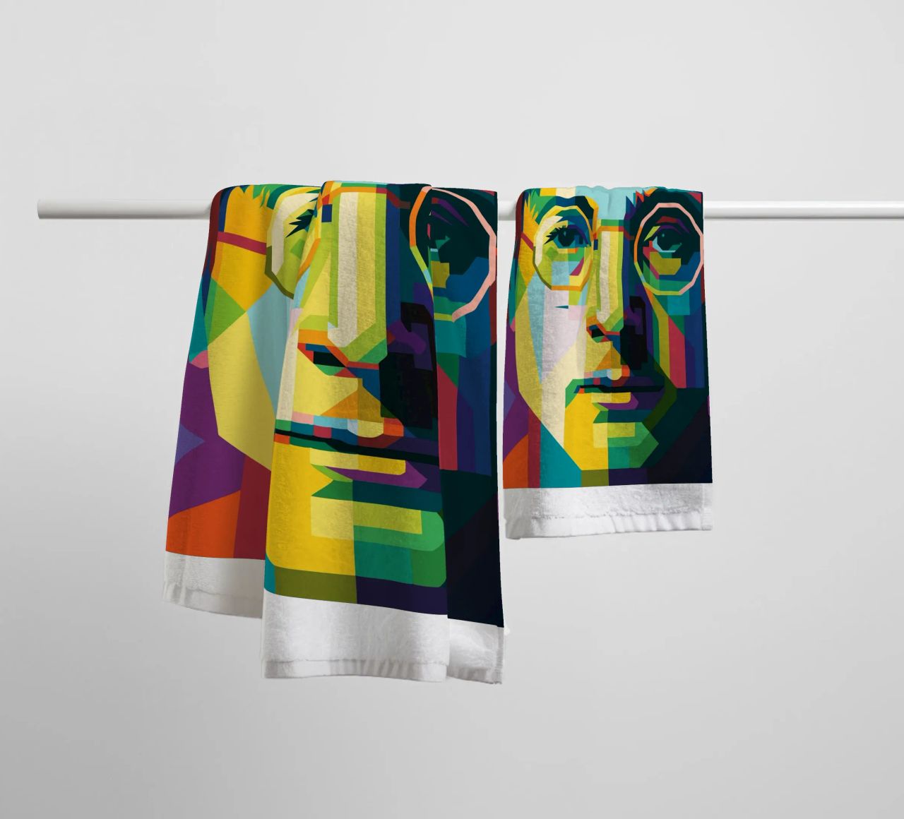 john lennon retro pop art wpap asciugamano da bagno da aiswa