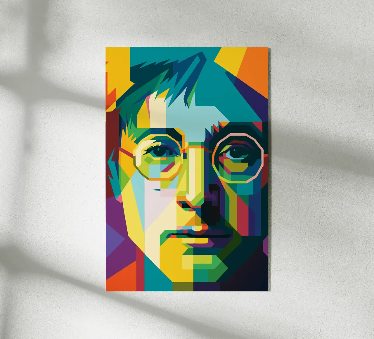 john lennon retro pop art wpap plexiglass da aiswa