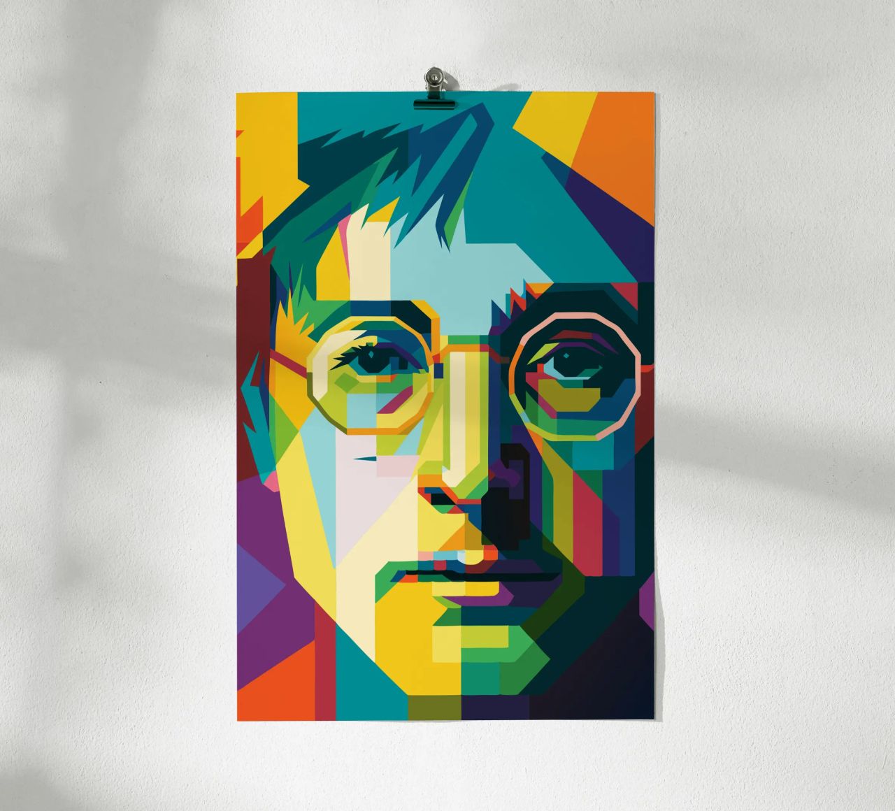 john lennon retro pop art wpap carta hahnemühle da aiswa