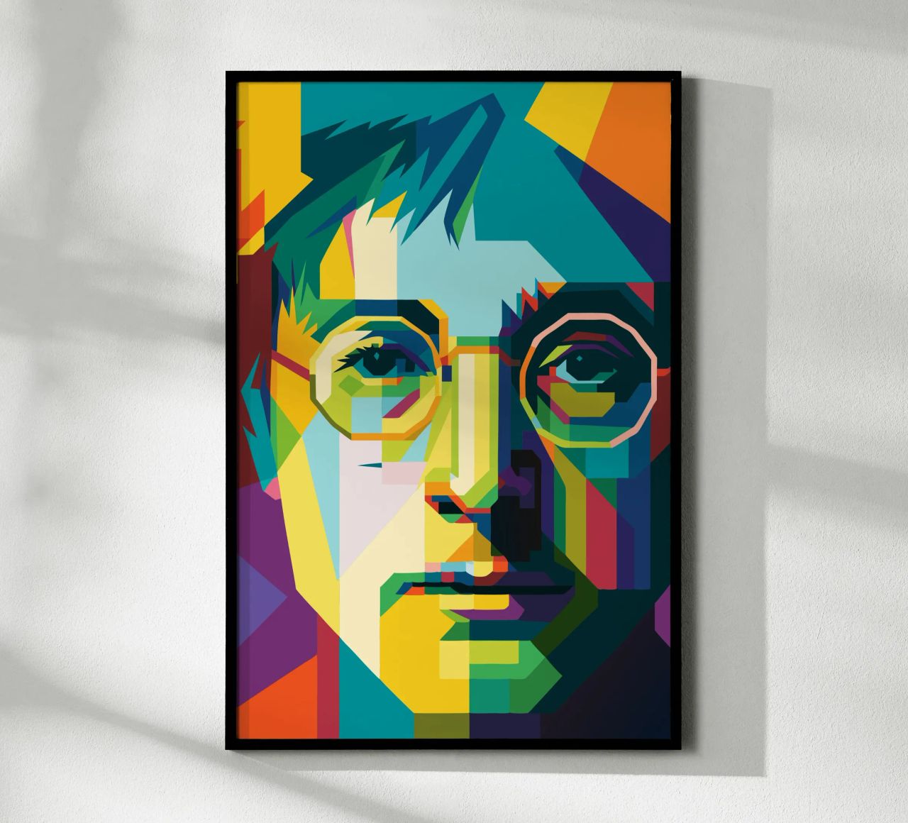 john lennon retro pop art wpap carta hahnemühle da aiswa