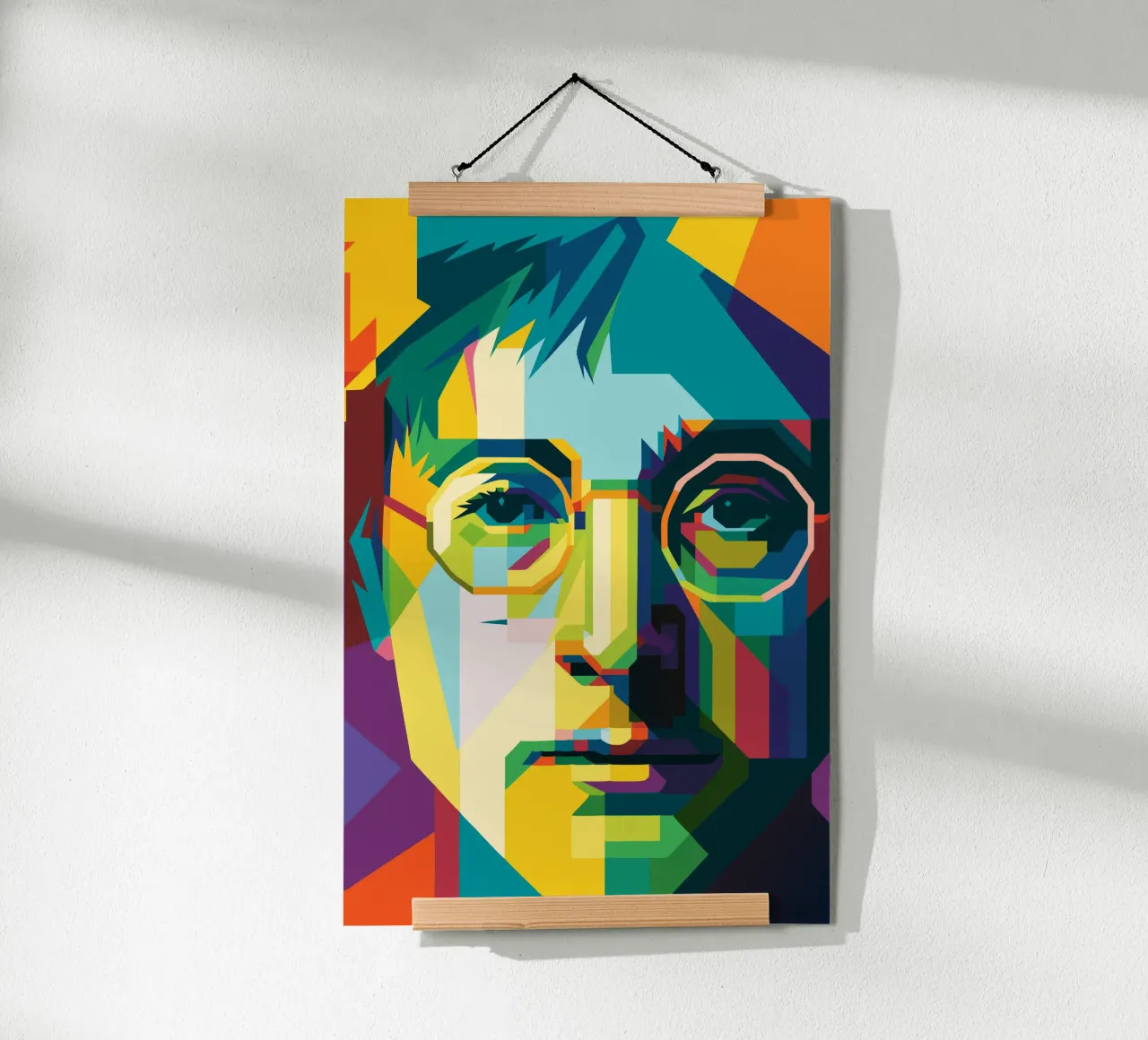 john lennon retro pop art wpap poster da aiswa