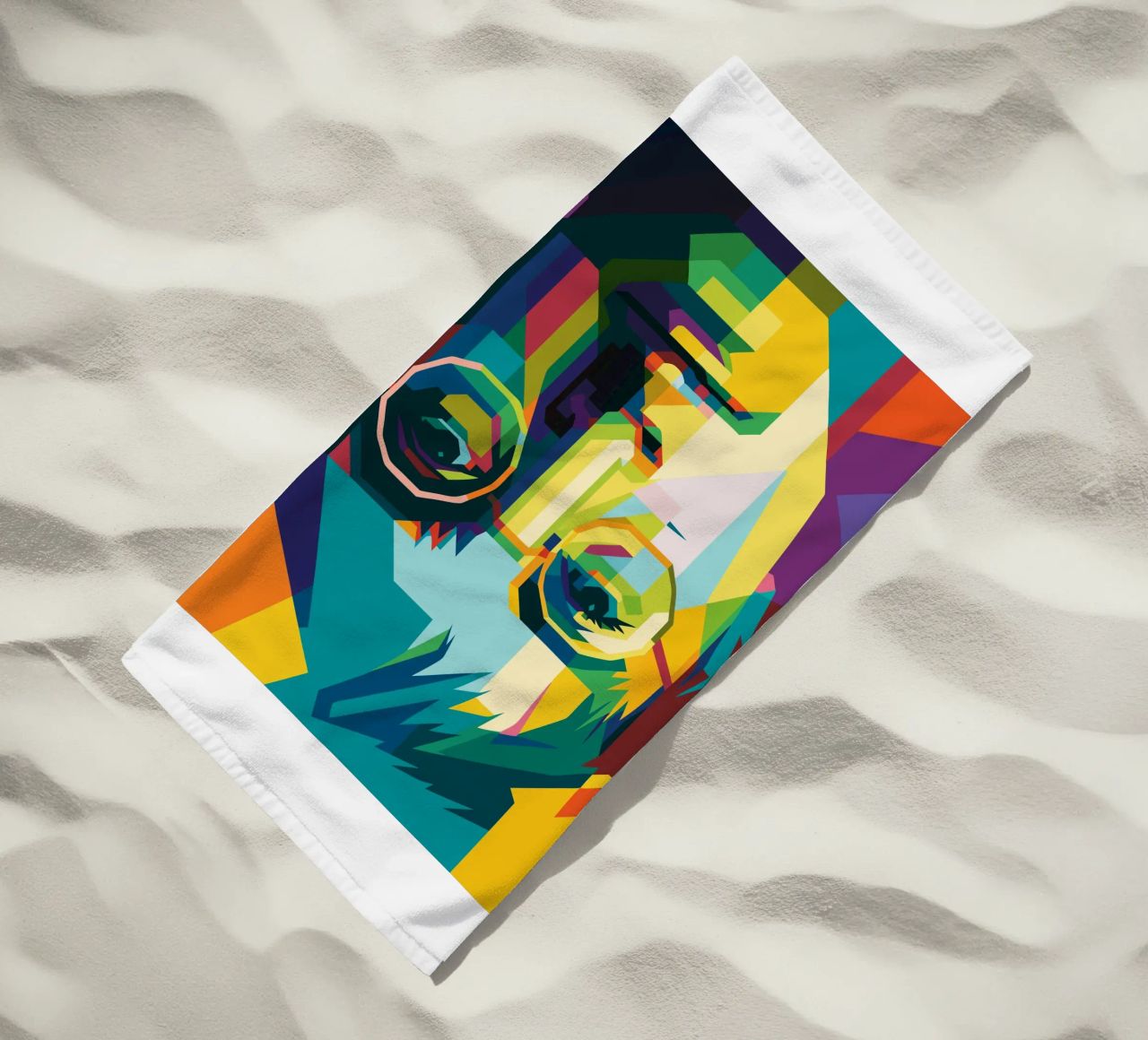 john lennon retro pop art wpap telo mare da aiswa