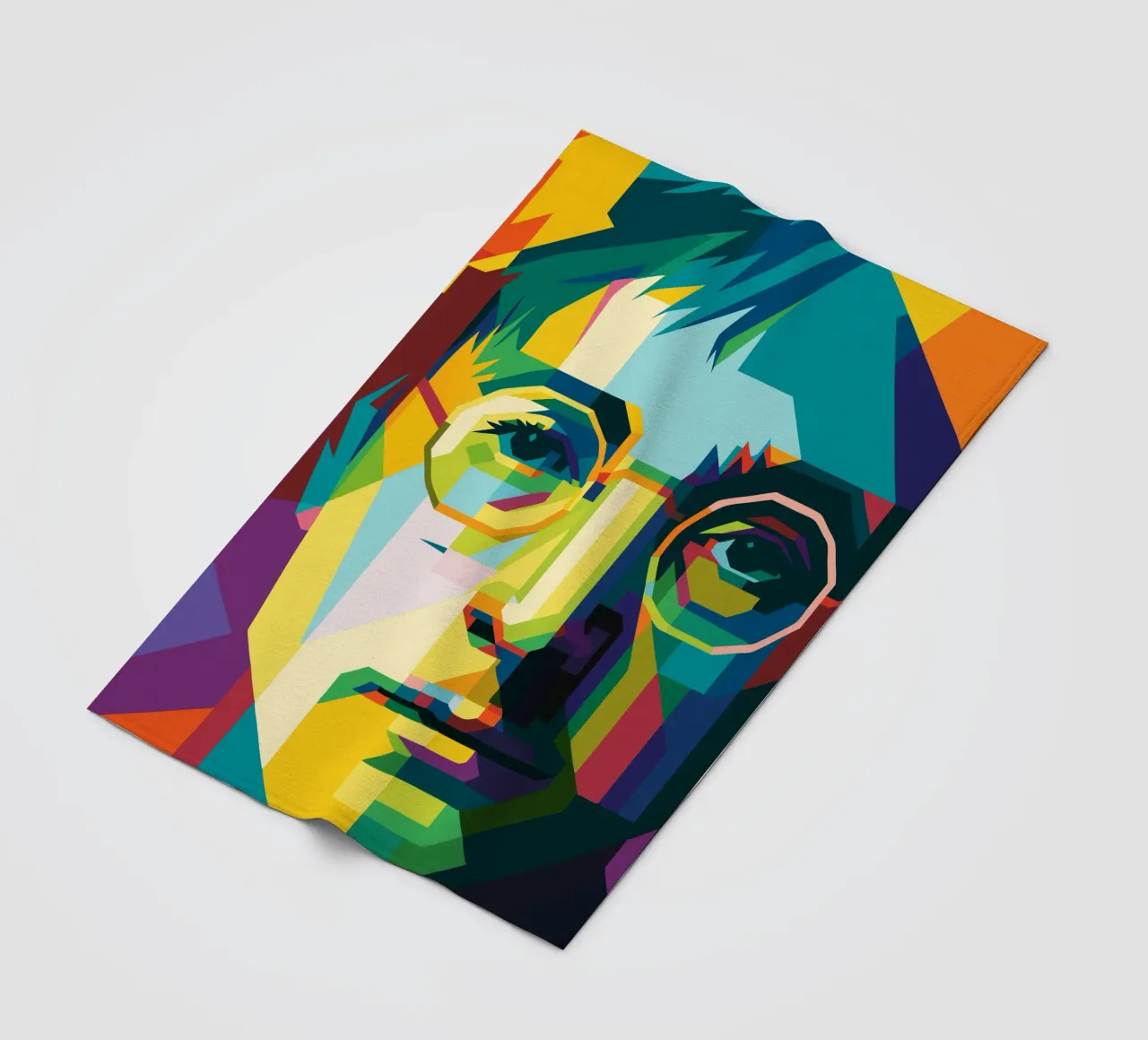 john lennon retro pop art wpap coperta in pile da aiswa