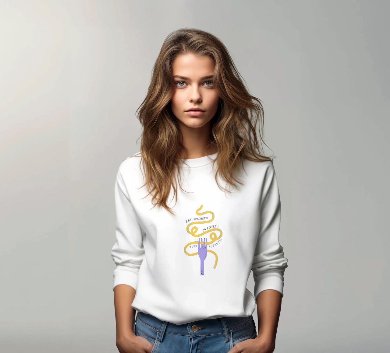 Eat Spaghetti Sweatshirt von Pure