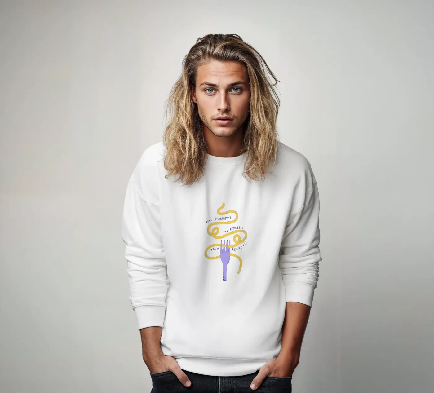Eat Spaghetti sweatshirt by Pure