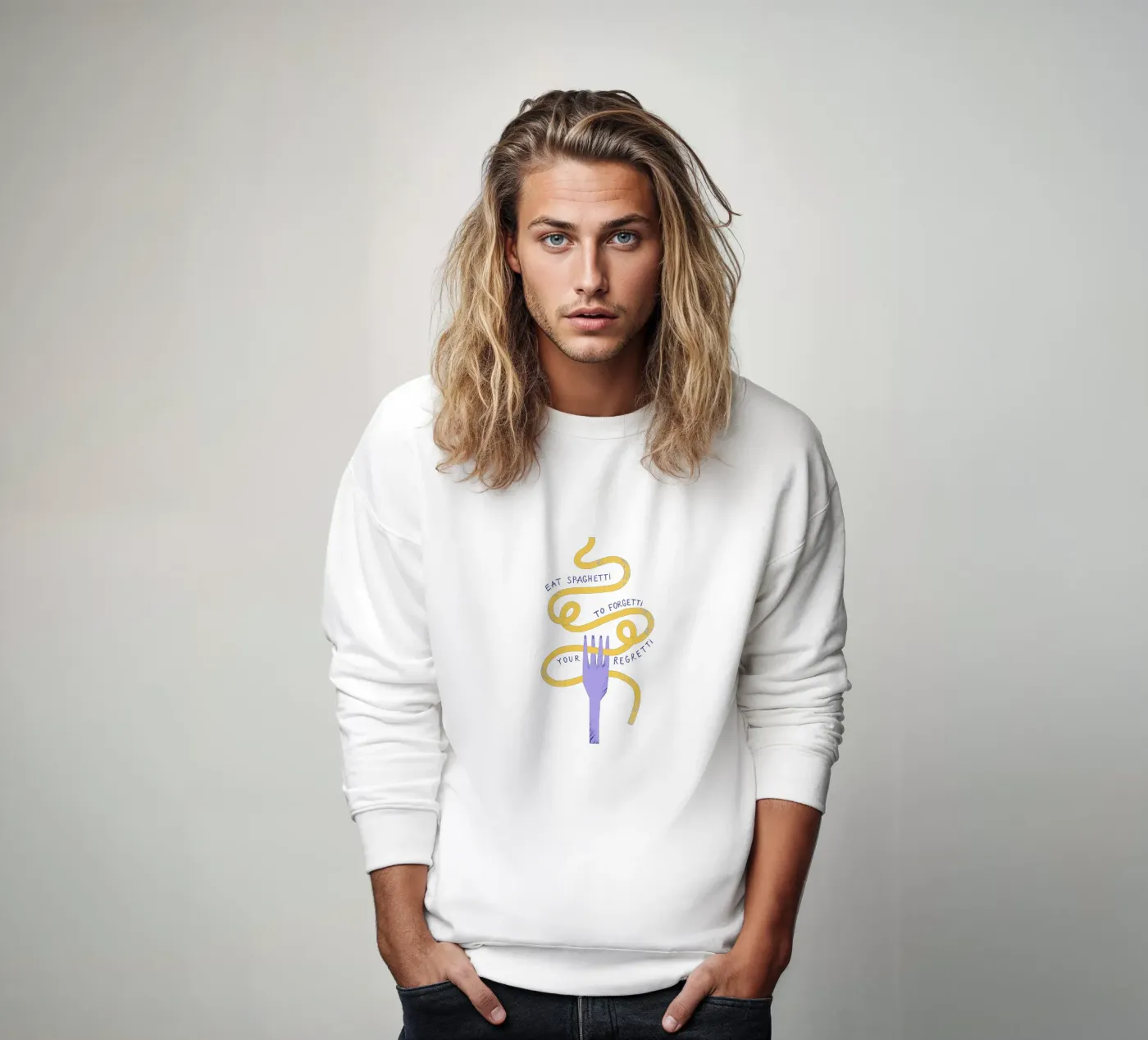 Eat Spaghetti sweatshirt by Pure
