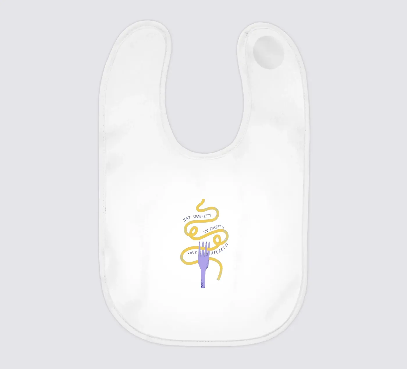 Eat Spaghetti baby bib by Pure