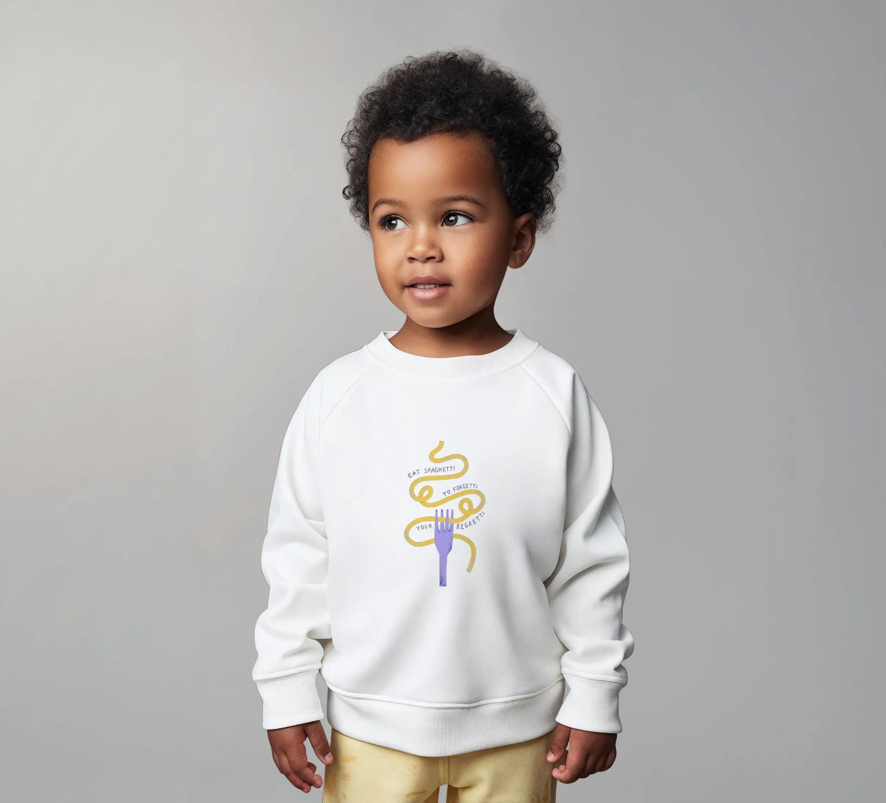 Eat Spaghetti Baby Sweatshirt von Pure