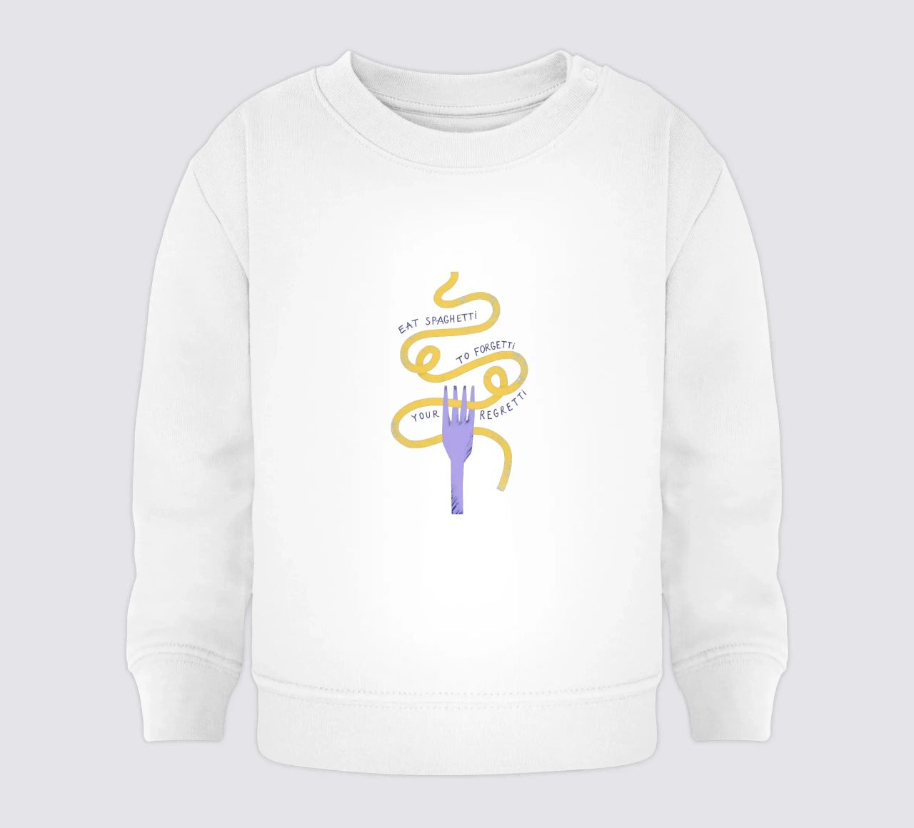 Eat Spaghetti Baby Sweatshirt von Pure