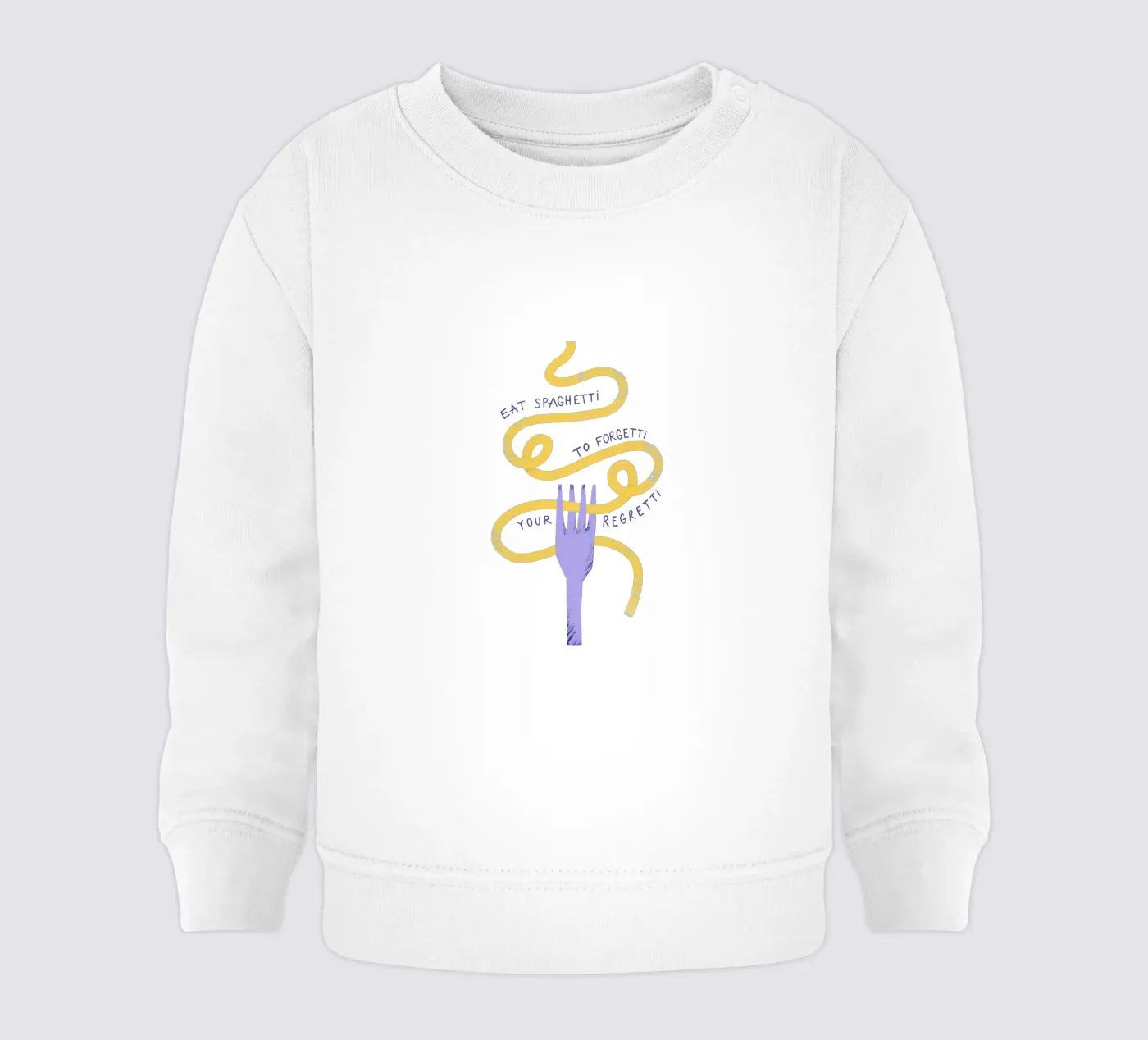 Eat Spaghetti baby sweatshirt by Pure