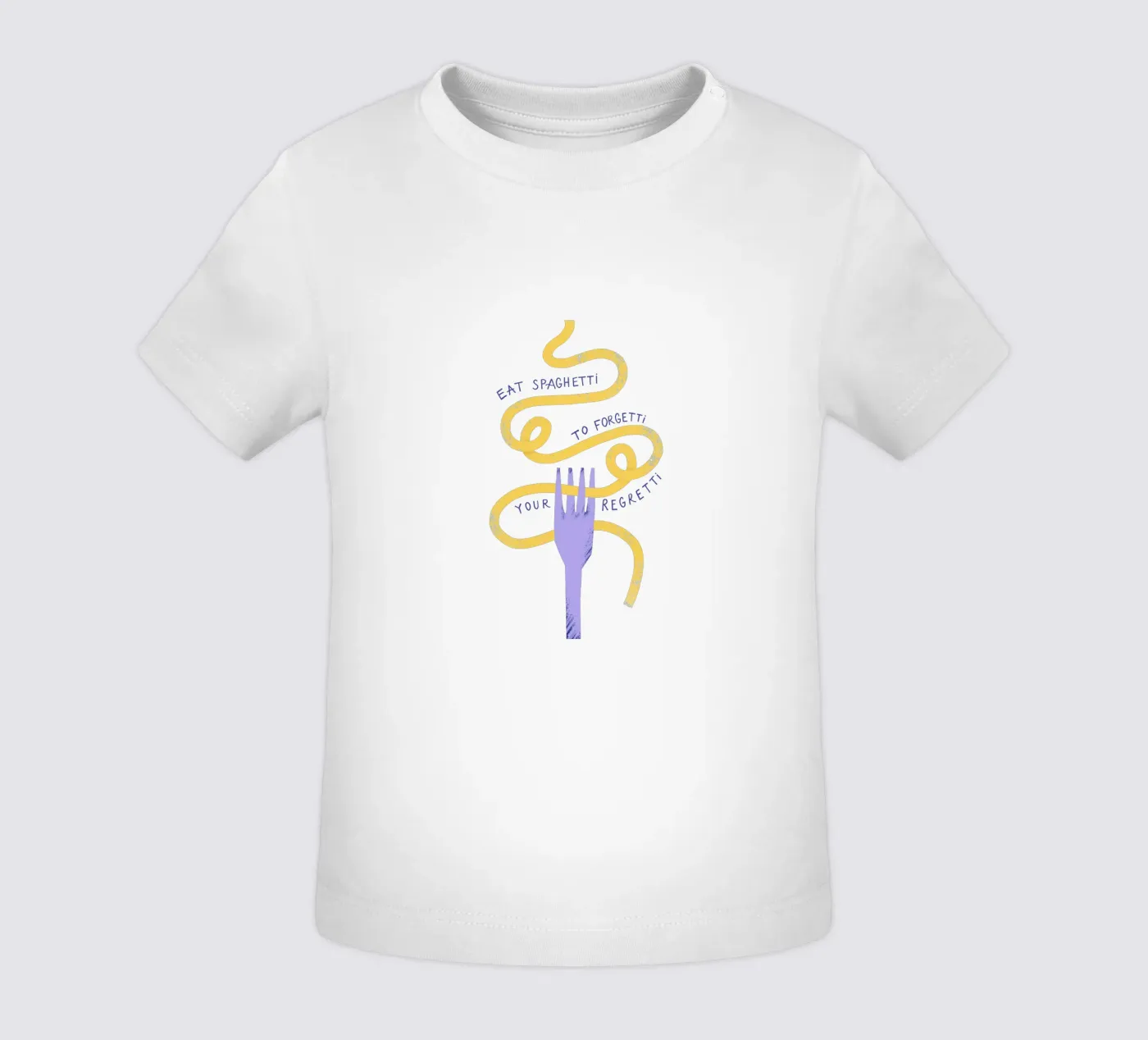 Eat Spaghetti baby t-shirt by Pure