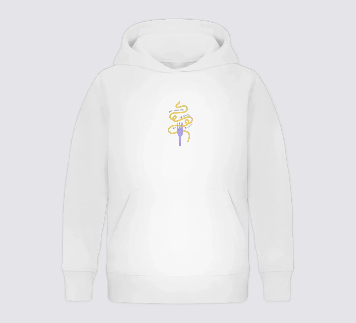Eat Spaghetti kids hoodie by Pure