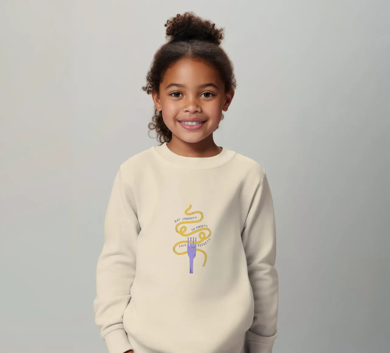 Eat Spaghetti kids sweatshirt by Pure