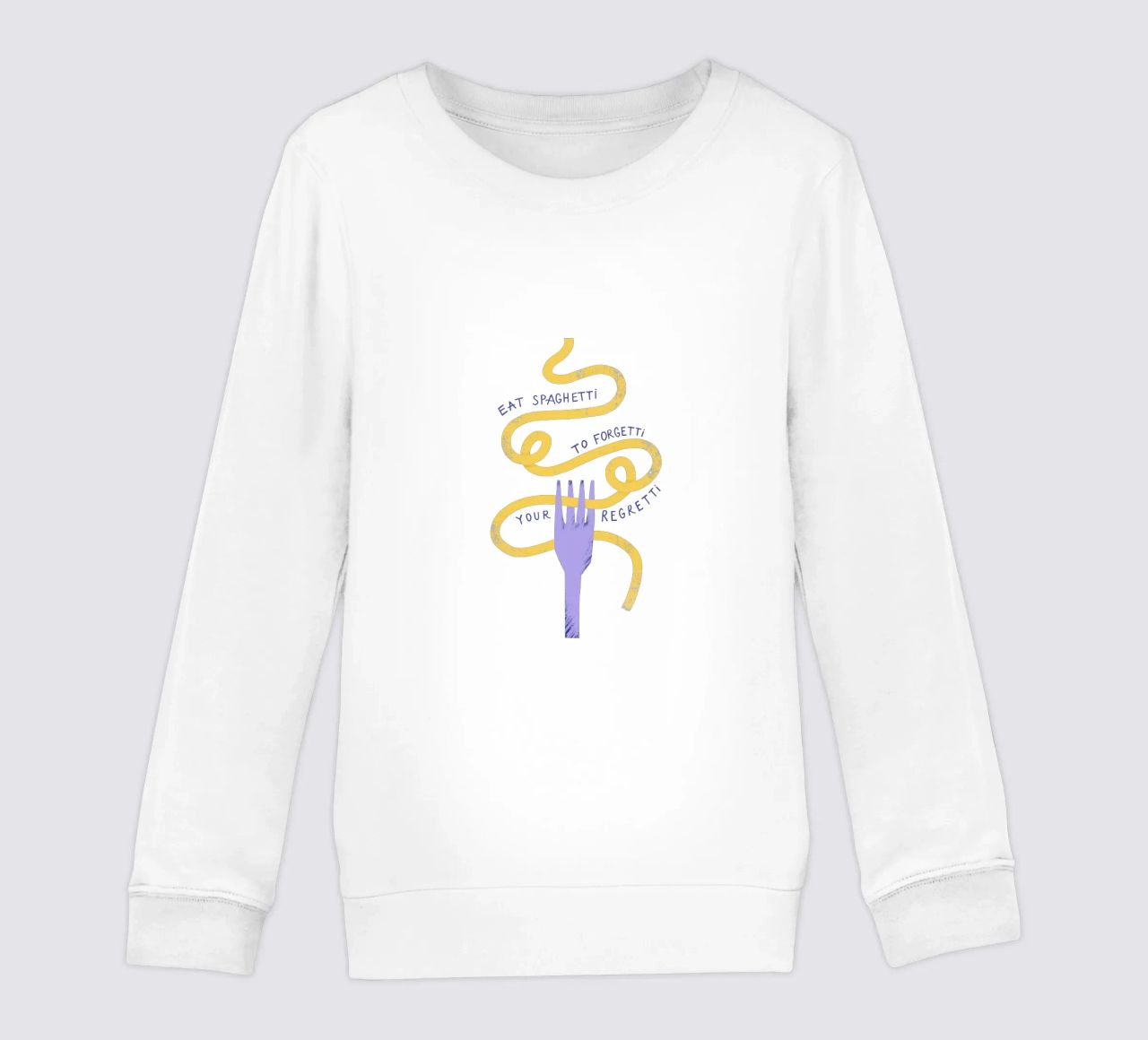 Eat Spaghetti Kinder Sweatshirt von Pure