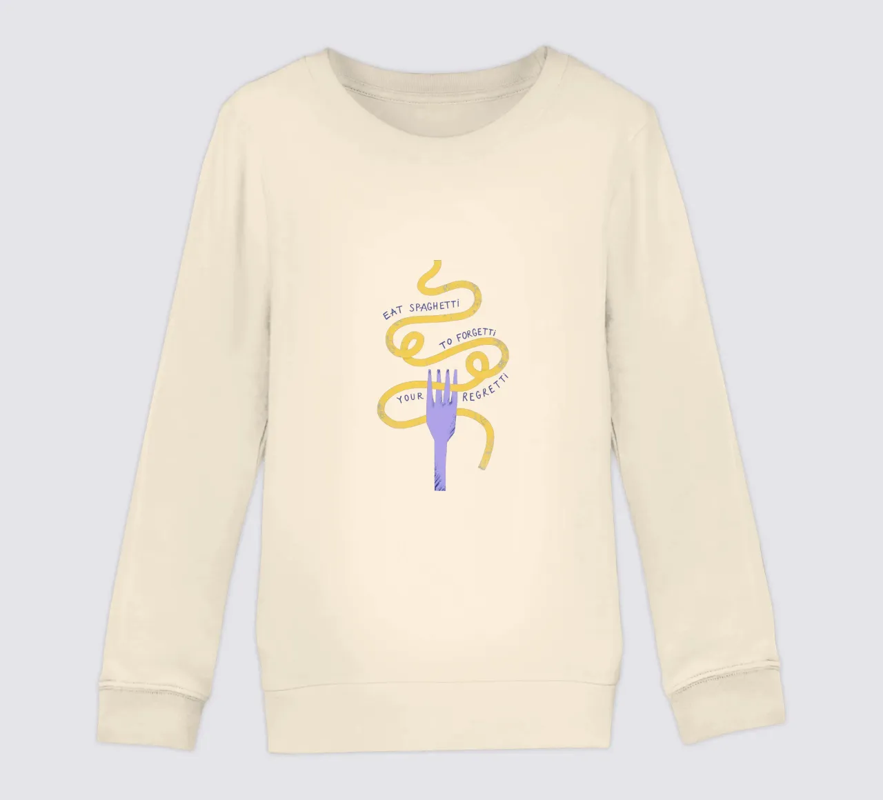 Eat Spaghetti kids sweatshirt by Pure