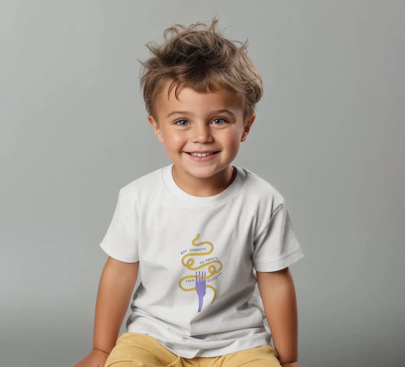 Eat Spaghetti kids t-shirt by Pure