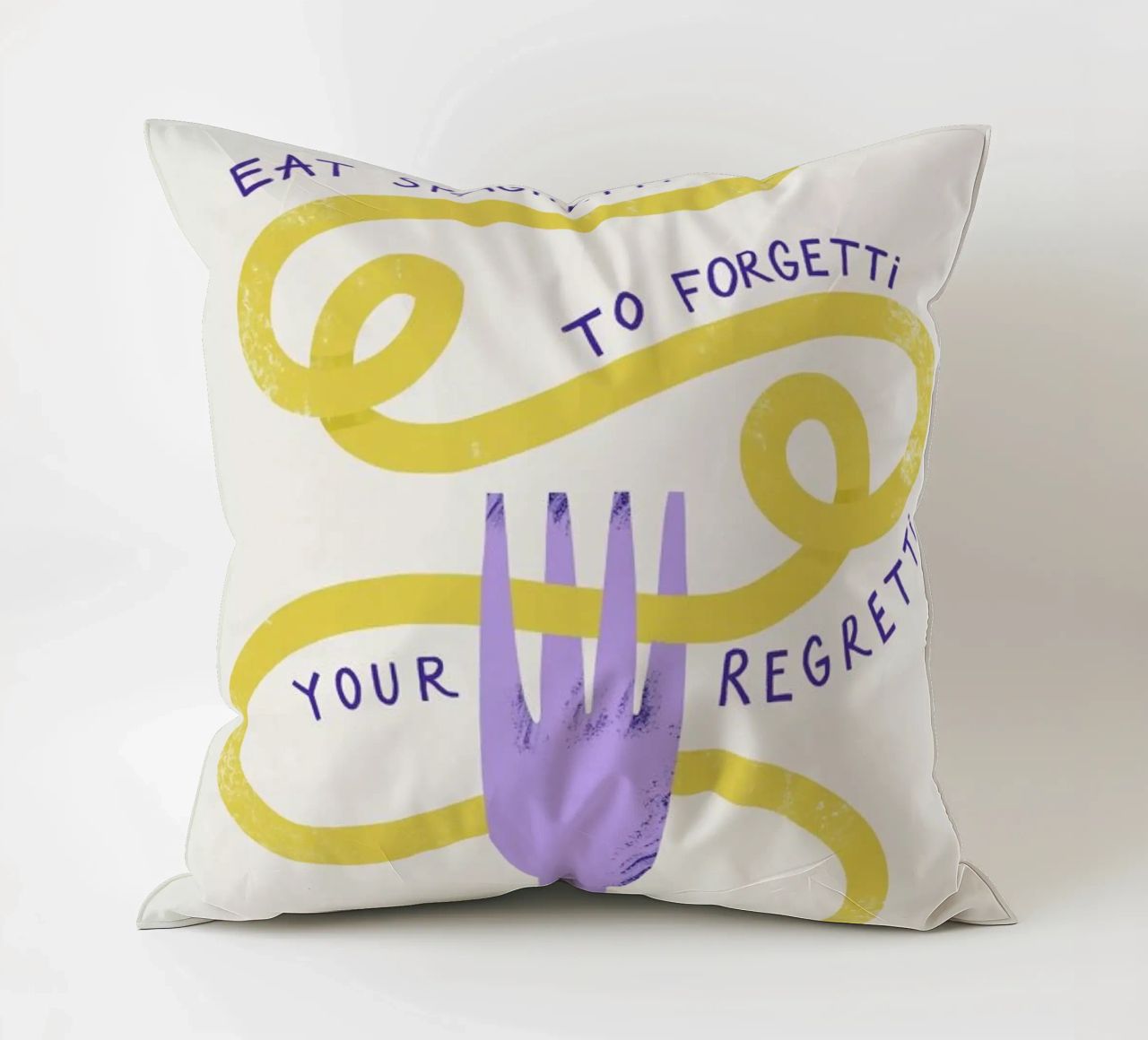 Eat Spaghetti decorative cushion by Pure