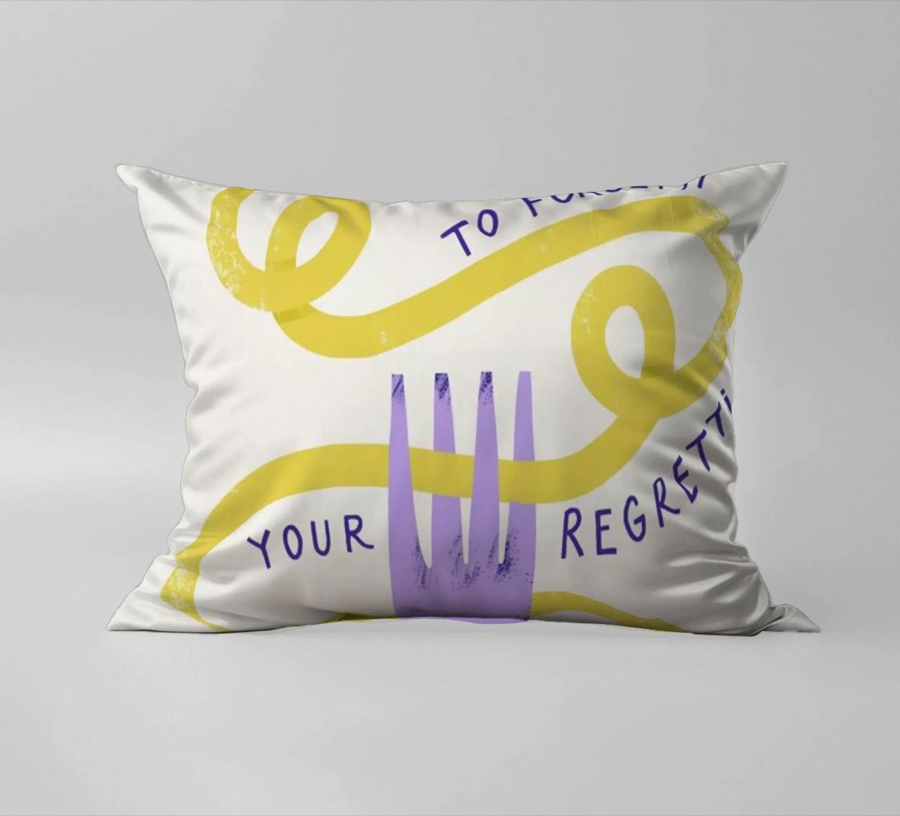 Eat Spaghetti decorative cushion by Pure