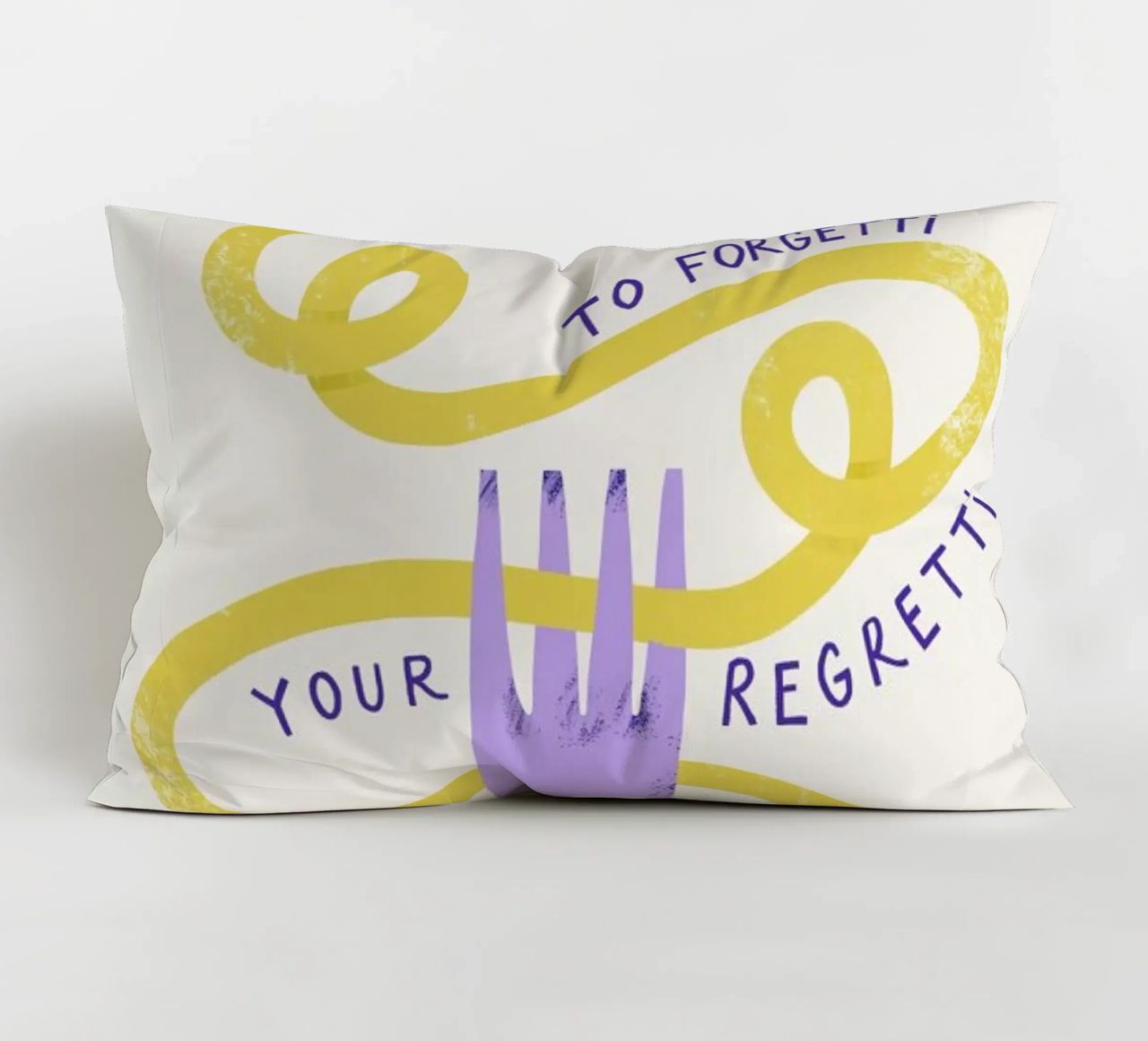 Eat Spaghetti decorative cushion by Pure