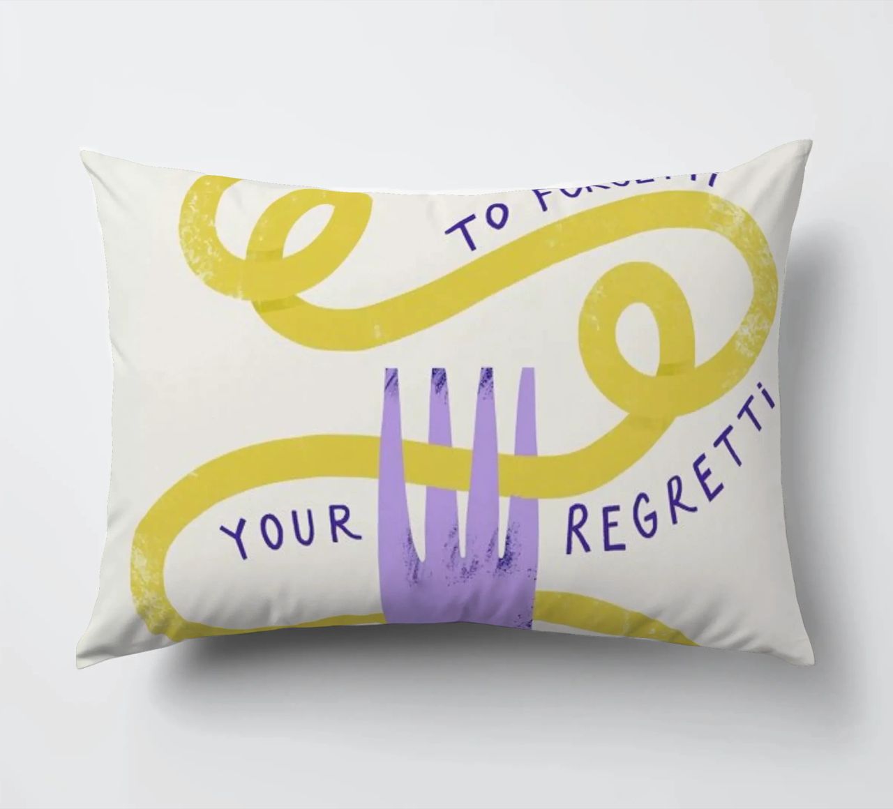 Eat Spaghetti decorative cushion by Pure