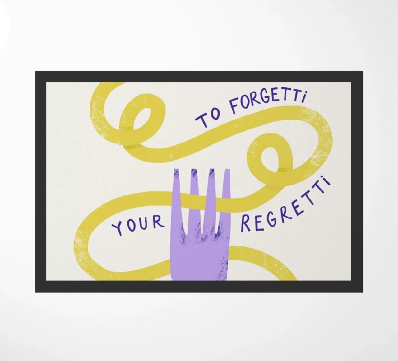 Eat Spaghetti doormat by Pure