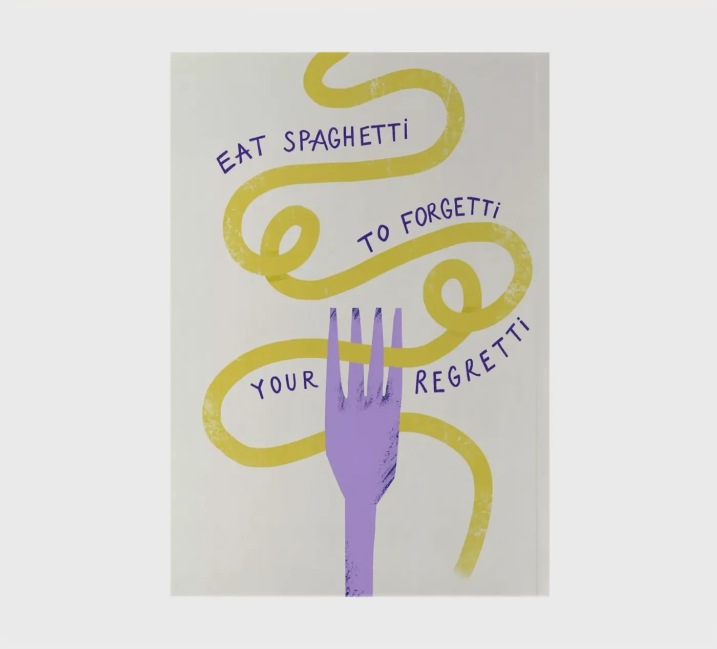 Eat Spaghetti notebook by Pure