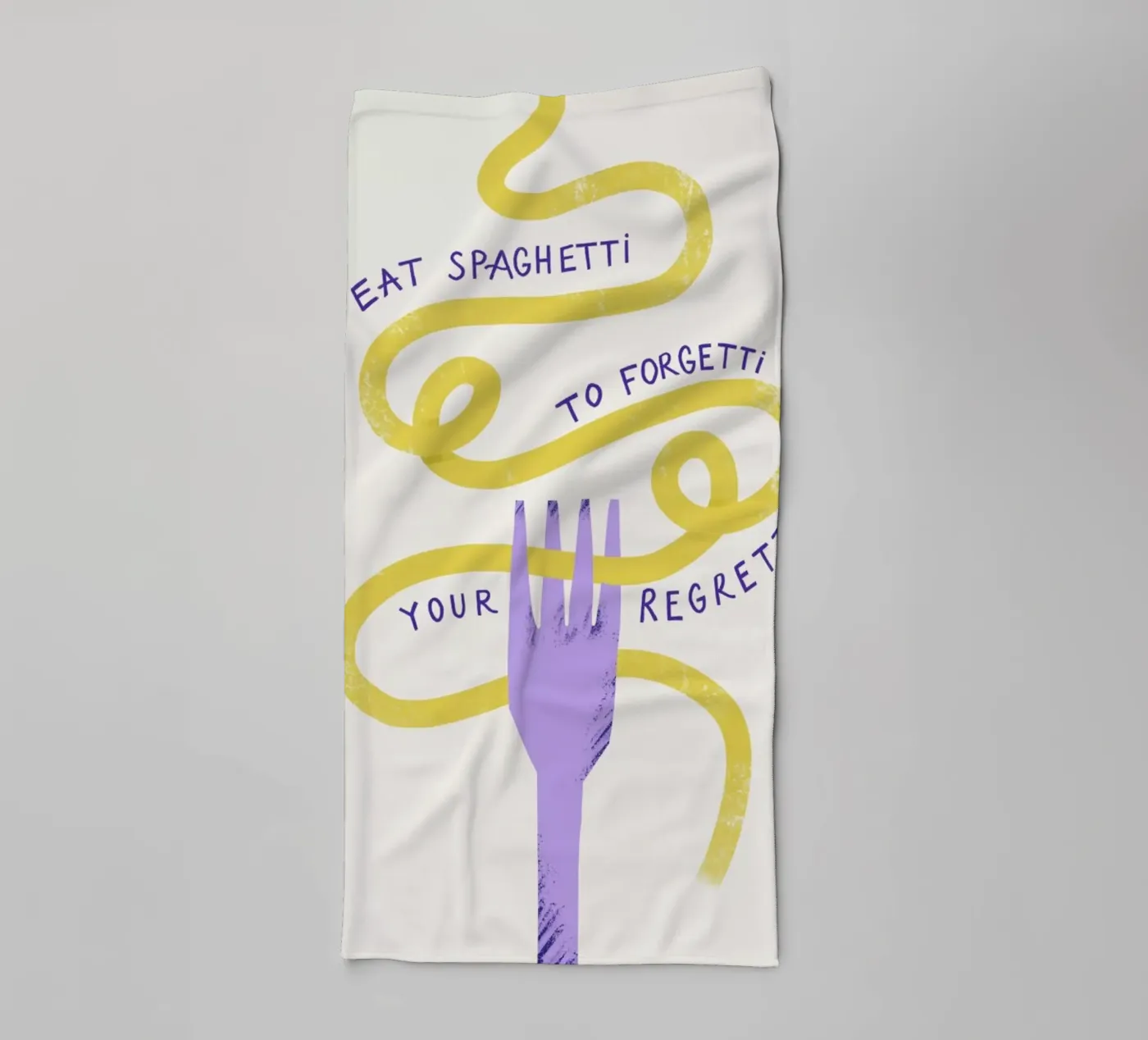 Eat Spaghetti towel by Pure