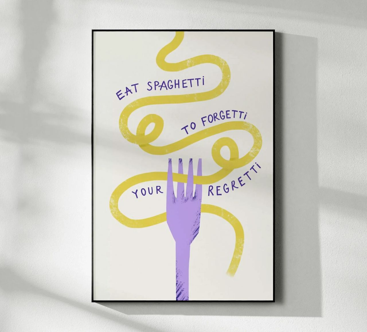Eat Spaghetti Acryl-Glas von Pure