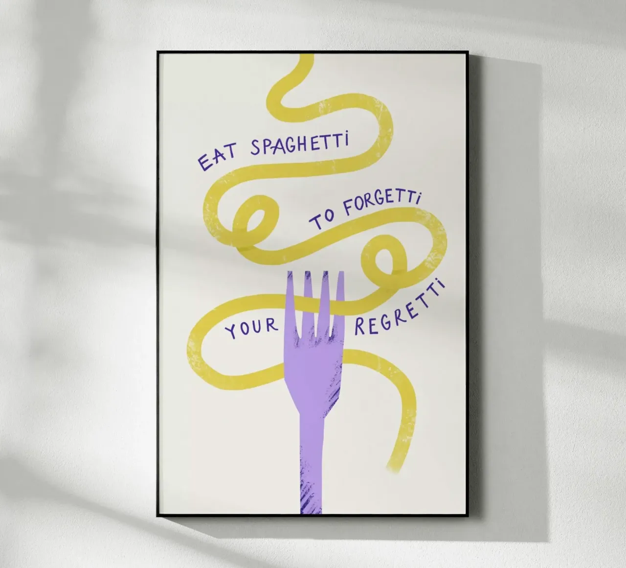 Eat Spaghetti plexiglas de Pure